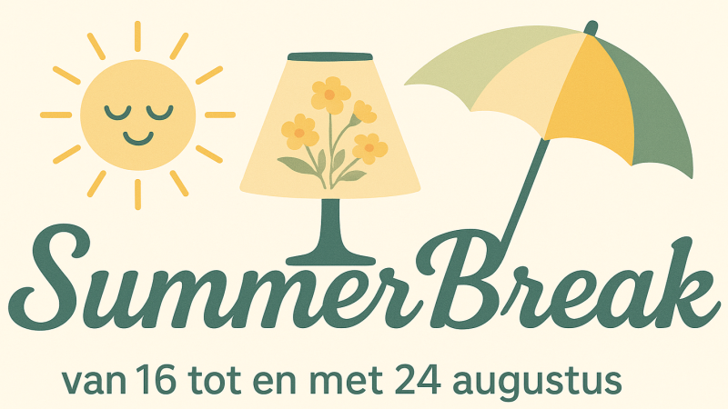 zomervakantie lampenkapmaterialen.nl