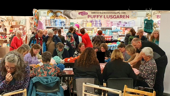 Workshop tijdens de Handwerkbeurs