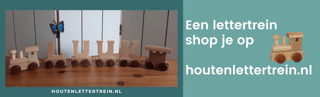 Houten lettertreinen kopen bij houtenlettertrein.nl 