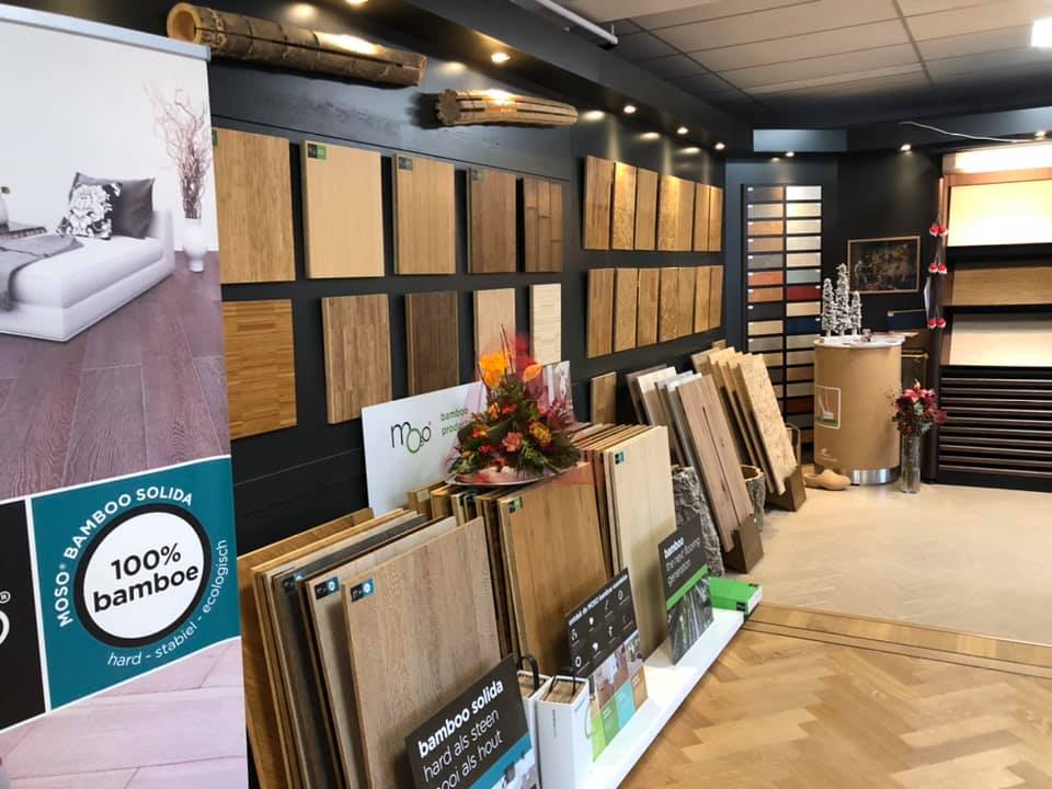 Parketvloer showroom