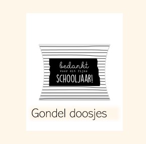 Gondeldoosjes - kleine verpakking - geschenk