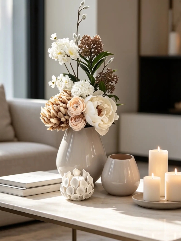 Luxe zijdebloemen