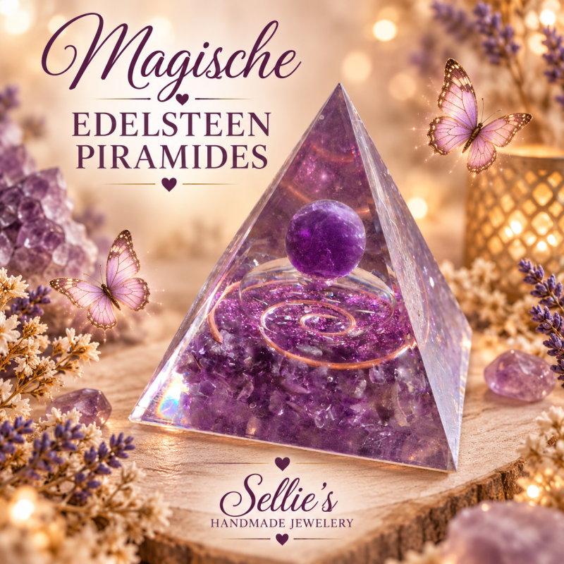 Magische edelsteen piramides