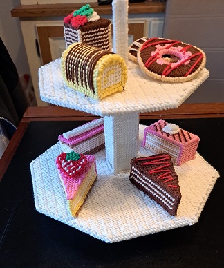 Etagère met gebakjes