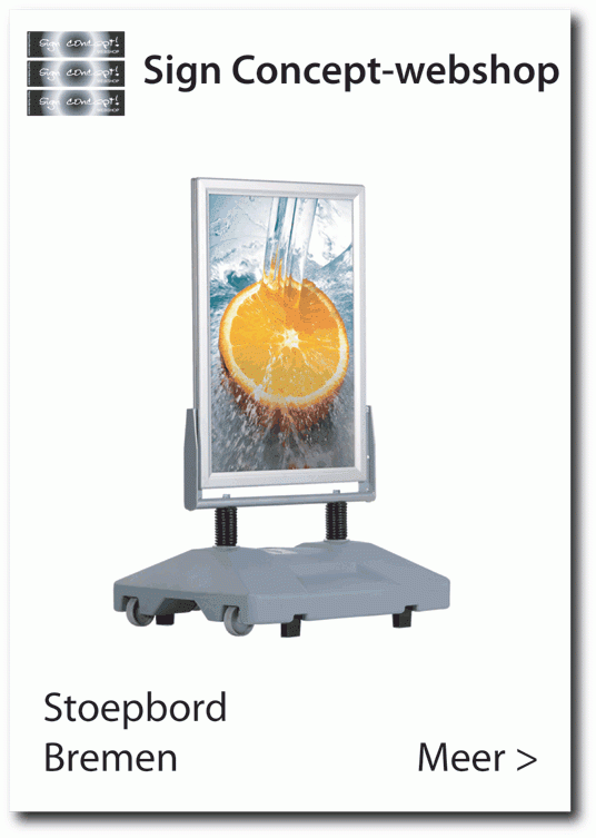 Stoepbord wind pro met watertank