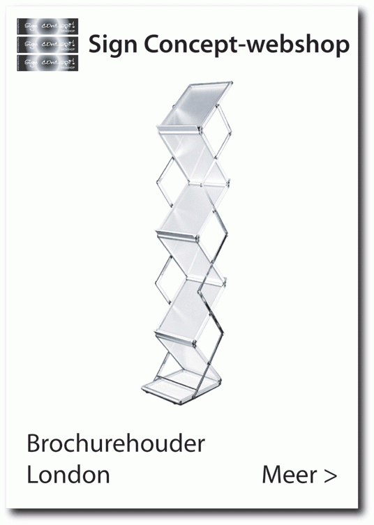 brochurehouder zigzag opvouwbaar A4