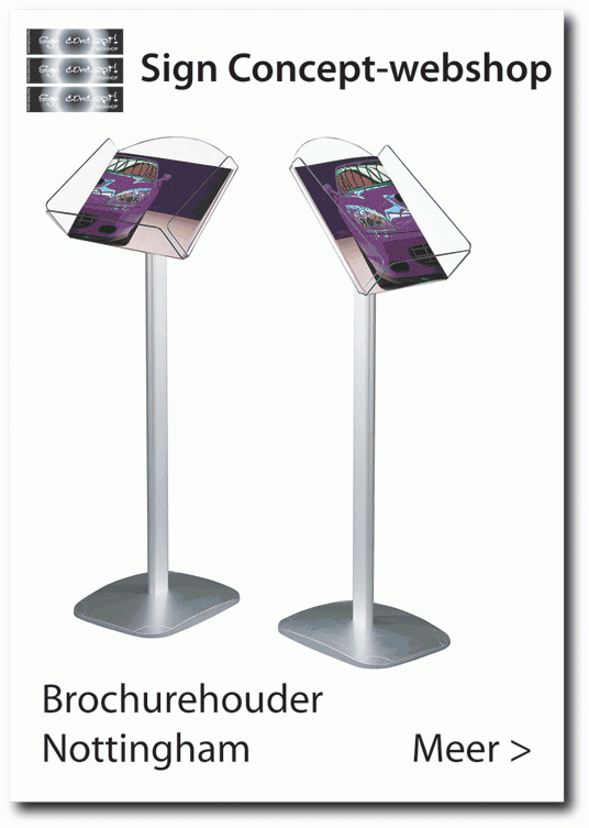 Brochurehouder-folderhouder A4