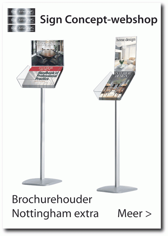 Folderhouder-brochurehouder infotop A4