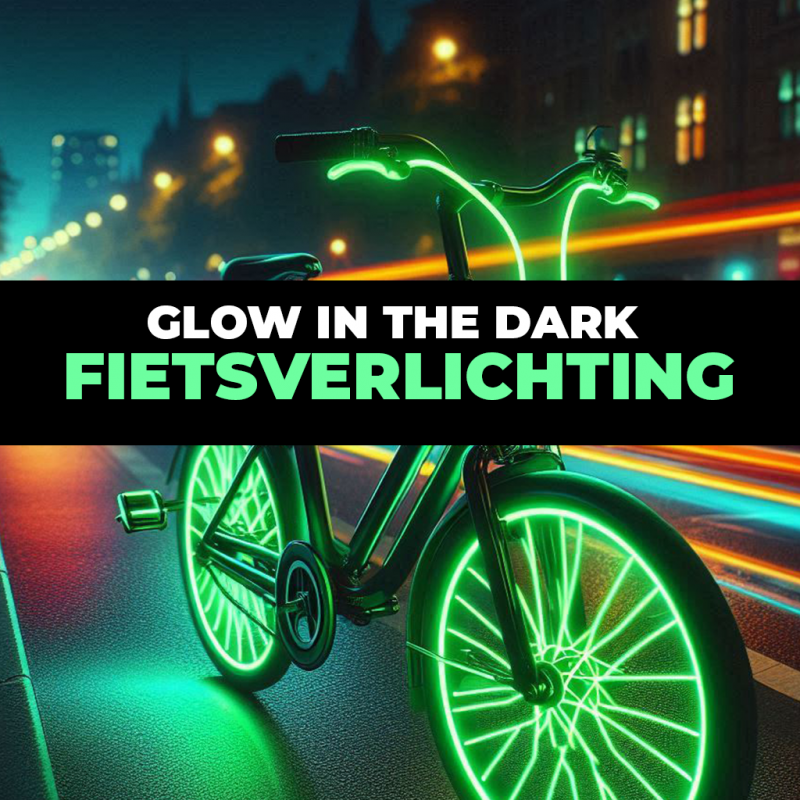 Glow in the dark fietsverlichting